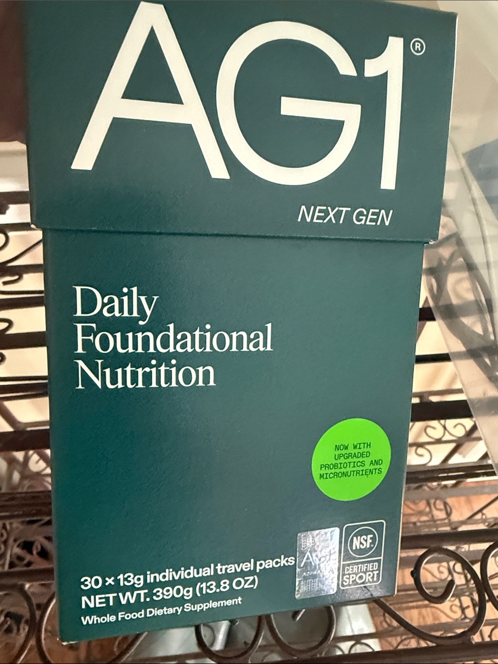 Agl Daily Foundational Nutrition Packs in Teal with Green Accent